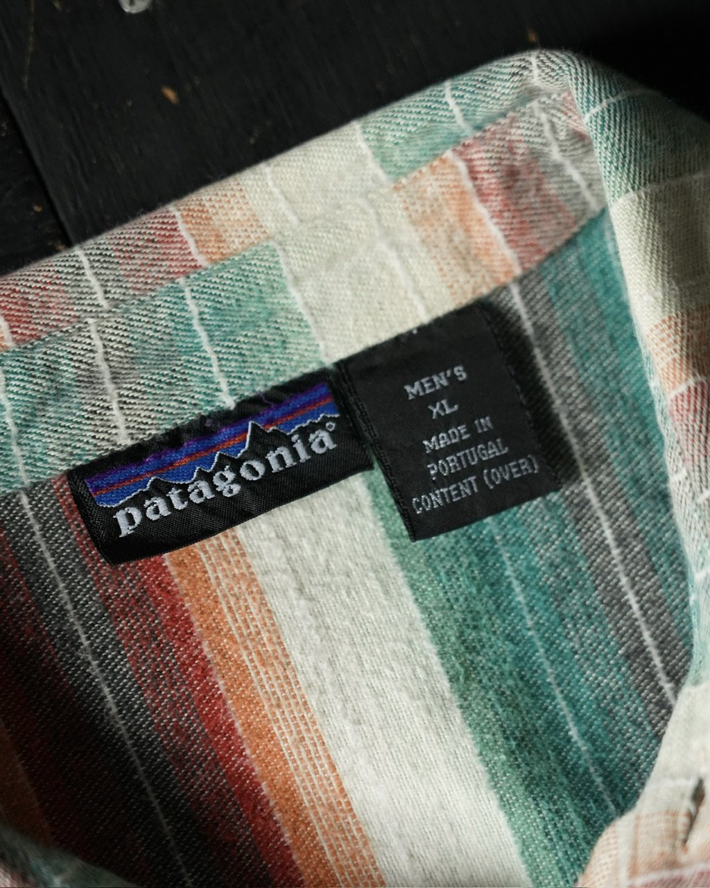 Patagonia Sunny Stripe Flannel Shirt (90s XL ma