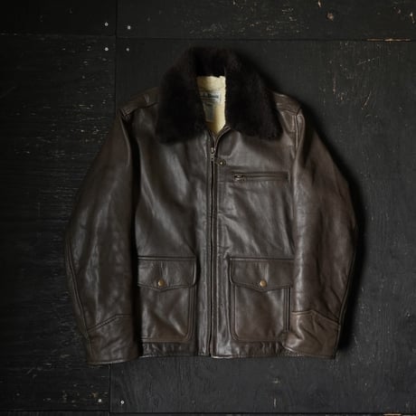 L.L.Bean Leather Flight Jacket "Thinsulate"（90s S made in USA）
