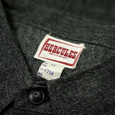 Hercules Black Chambray Work Shirt（Dead Stock）
