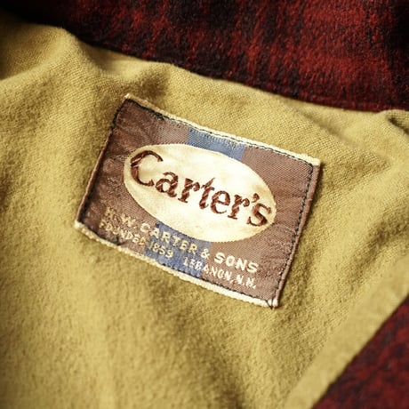 Carter's Ombre Plaid Wool Hooded Coat (50-60s about M Union Made )