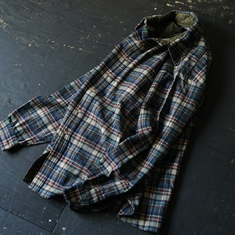 Pendleton Wool Shadow Plaid Shirt (70s L made in USA)