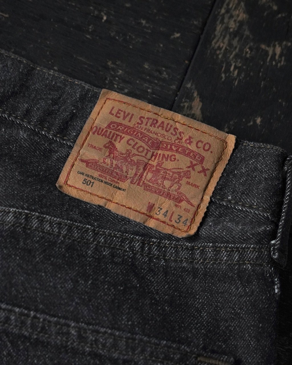 Levi's 501 Black Denim Pant “先染め” (90s 34/34) |