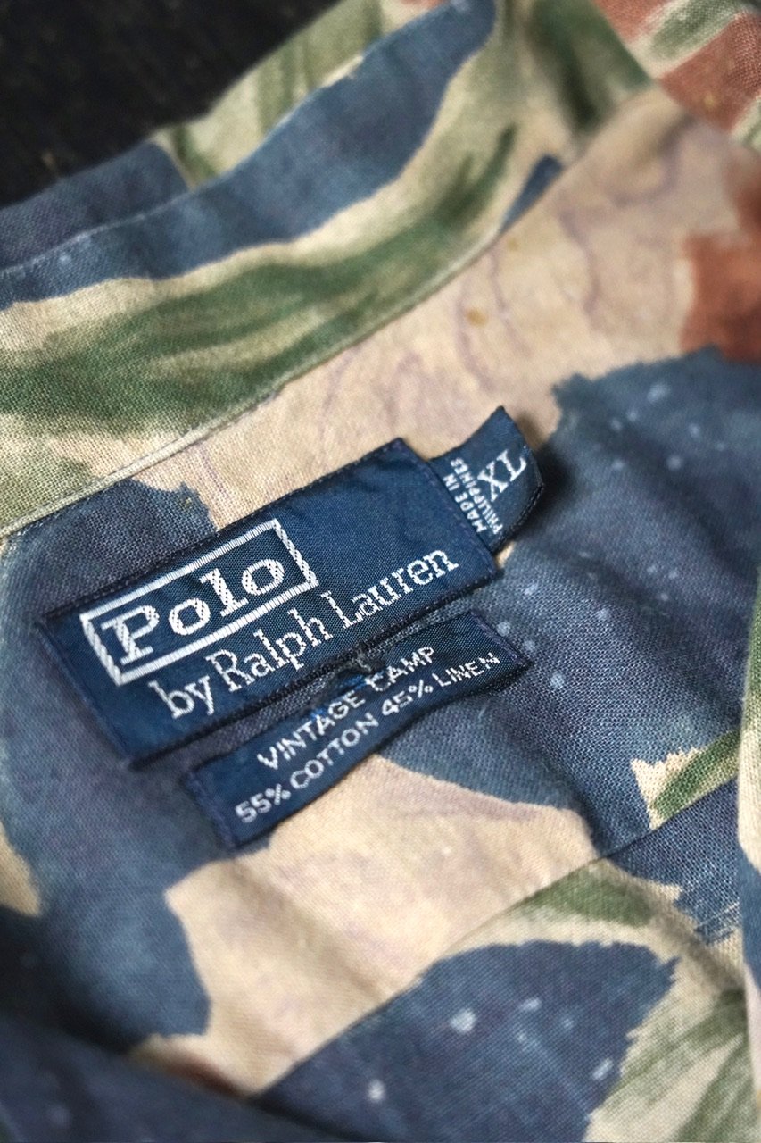 Ralph Lauren 'Vintage Camp' Open Collar Shirt (