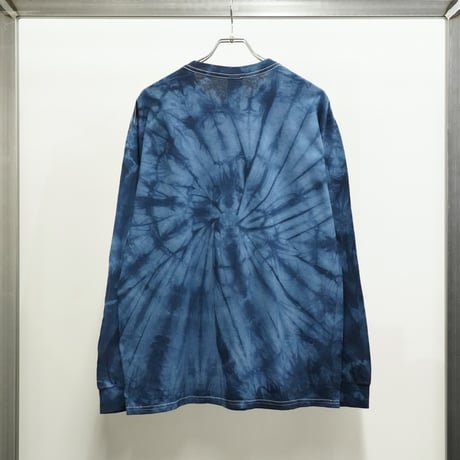 gm. Emb. L/S Crew Neck Tee - Tie Dye / Navy