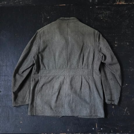 Euro Vintage Black Chambray Jacket (〜60s about S/M)