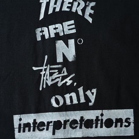 Yoshinori Kato × globule mag. Dual Hand Printed T-Shirt / No Facts