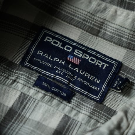 Ralph Lauren POLO SPORTS Haif Zip Shirt (90s M)