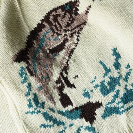 Unknown Vintage Zipped Cowichan sweater(60s aboutL)