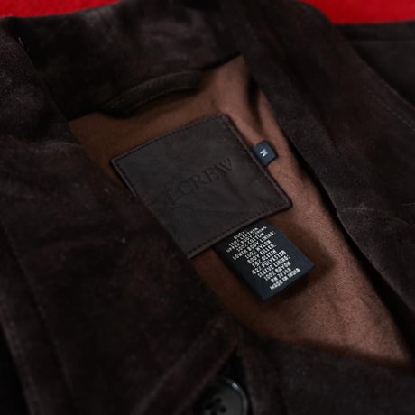 J.Crew Suede Leather Coat