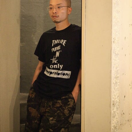 Yoshinori Kato × globule mag. Dual Hand Printed T-Shirt / No Facts