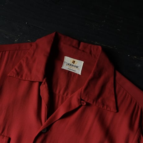 Arrow Rayon Gabadine Shirt (50-60s made in USA 極上)
