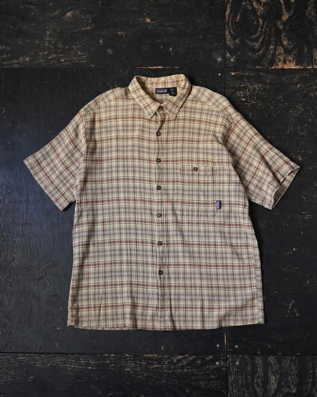00s パタゴニア　a/c ヤーンダイシャツ　ポルトガル製　YARN DYE Patagonia A/C Yarn Dye Shirt (00s L made in Por