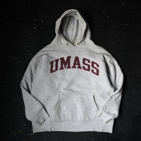 80s Champion Reverse Weave Double Face Hoody - UMASS