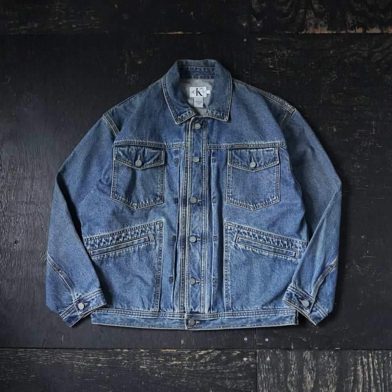 Calvin Klein◇90s/USA製/Gジャン/M/デニム/IDG// 90s～ Calvin Klein 