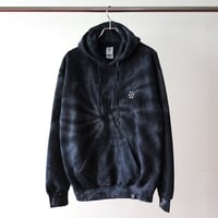 gm. Emb. Sweat Hoody - Tie Dye / Black