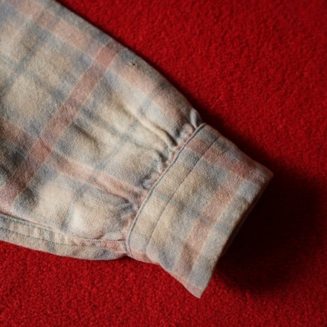 70s Pendleton Wool Plaid Open Collar Shirt