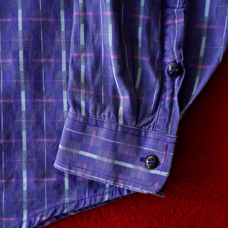 Patagonia made in Portugal チェックシャツ パタゴニア ポルトガル製 シアサッカー チェック オーガニック