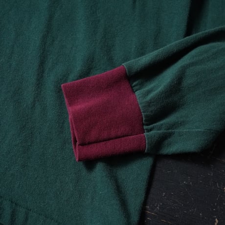 L.L. Bean 2 Tone Long Sleeve T-Shirt (80-90s L made in USA)
