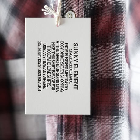 SUNNY ELEMENT Canyon Shirt - Gray Red Check