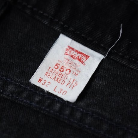 Levi's 550 Black Denim Pant (90s 32/30 made in USA)