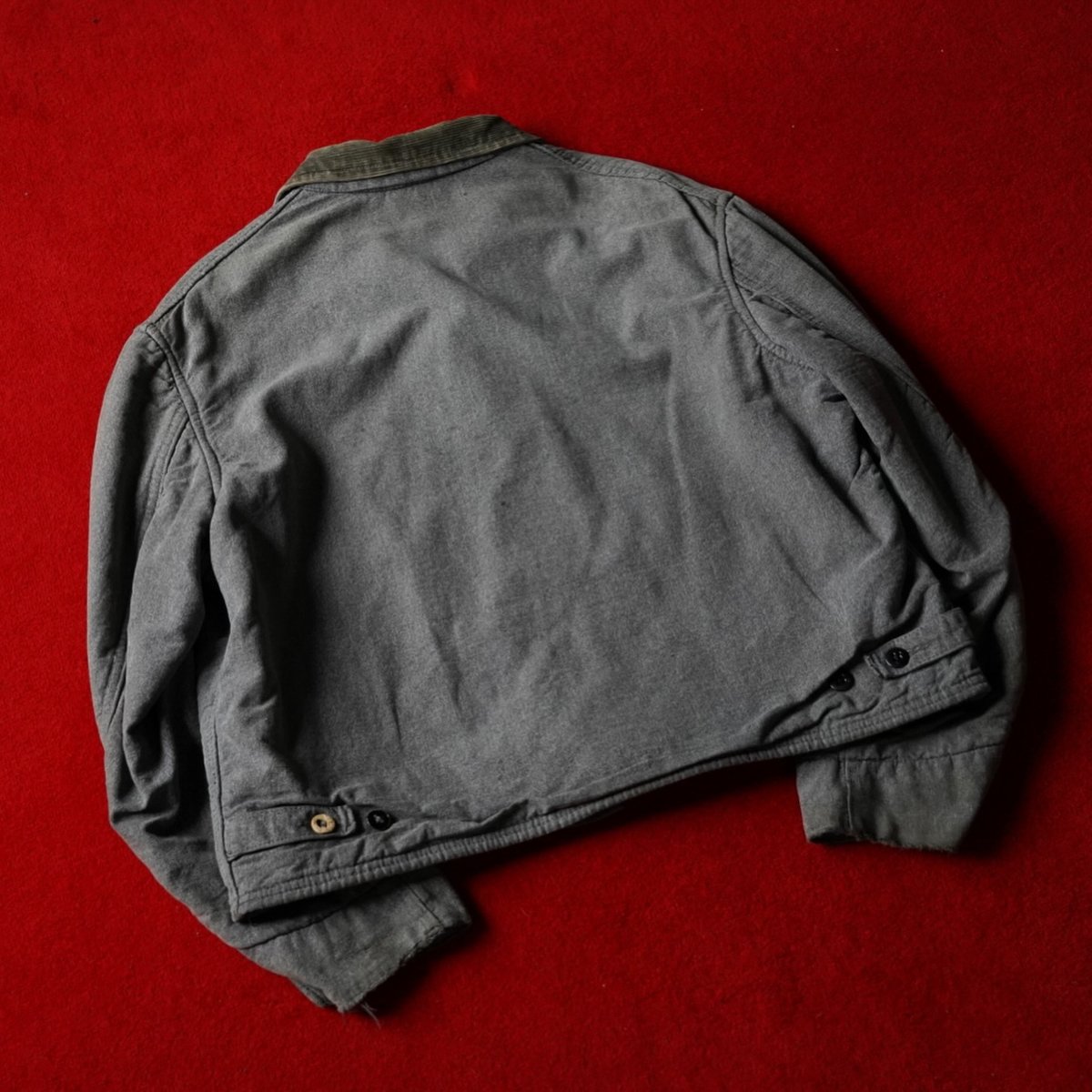 30-40s HERCULES Work Jacket - Black Chambray “巨