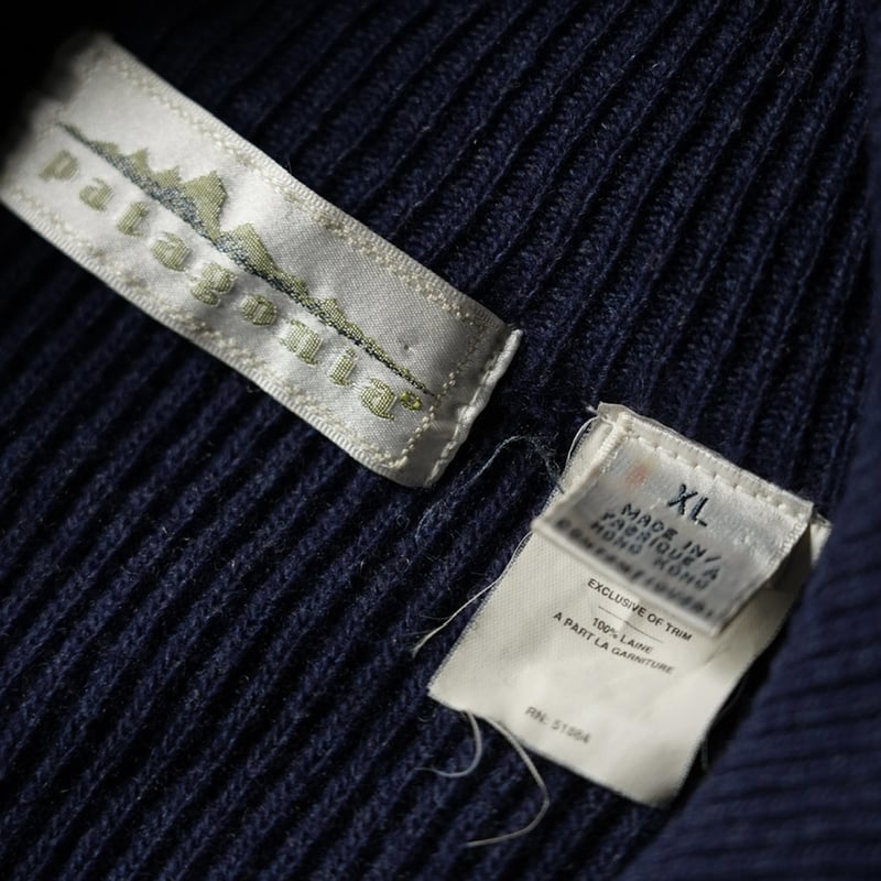 【めちゃデカ！】【90s】patagonia XL ドライバーズニット Patagonia Drivers Knit Sweater (90s XL Good Con