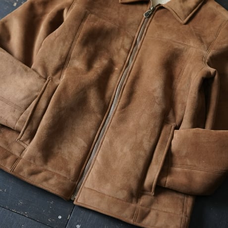L.L. Bean Faux Mouton Zip Jacket (M)