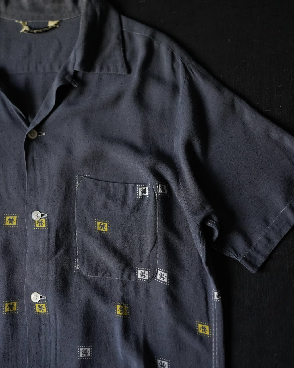 Single Needle Tailoring Open Collar Shirt （50s