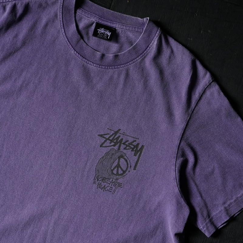 Stussy Peace Hand Print T-Shirt (90-00s M made