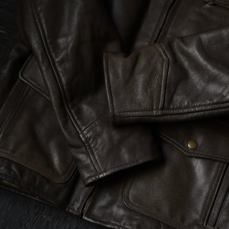 L.L.Bean Leather Flight Jacket "Thinsulate"（90s S made in USA）