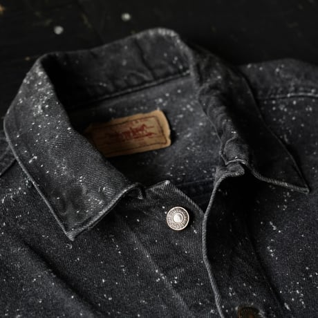 【Special】Levi's Galactic Wash Black Denim Jacket 70507-0260 (80s L made in USA)
