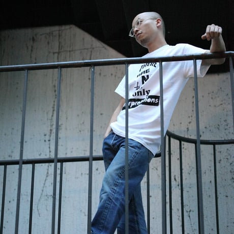 Yoshinori Kato × globule mag. Dual Hand Printed T-Shirt / No Facts