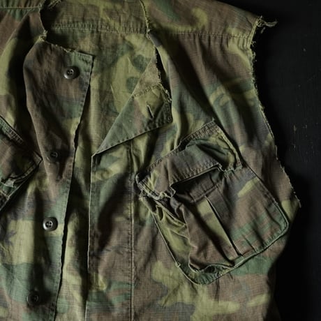 US Army Jungle Fatigue Cut Off Vest(60 s M/Long good design)