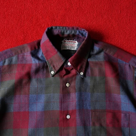 60-70s Mcgregor Plaid Button Down Shirt