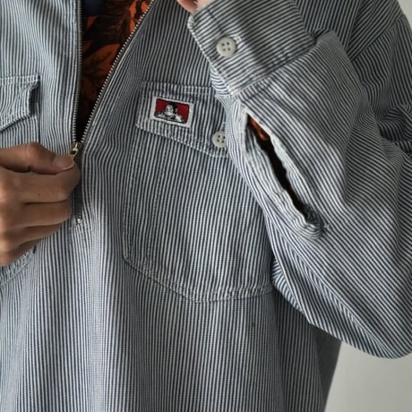 Ben Davis Half Zip Pullover Shirt - Cotton