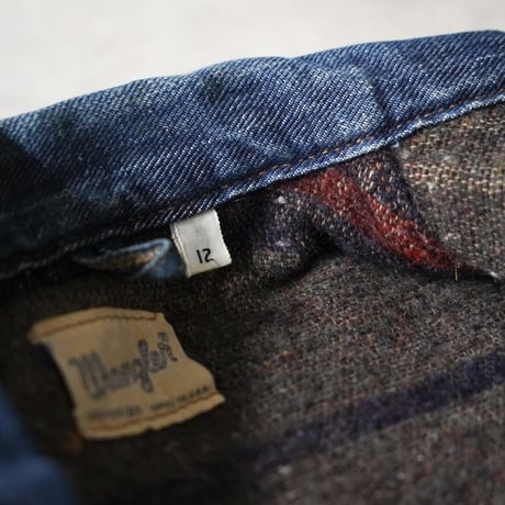 Wrangler Kids Denim Jacket（60-70s kids12 色タグ後期）