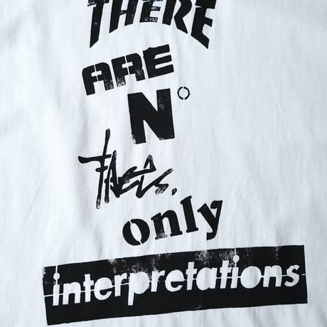 Yoshinori Kato × globule mag. Dual Hand Printed T-Shirt / No Facts
