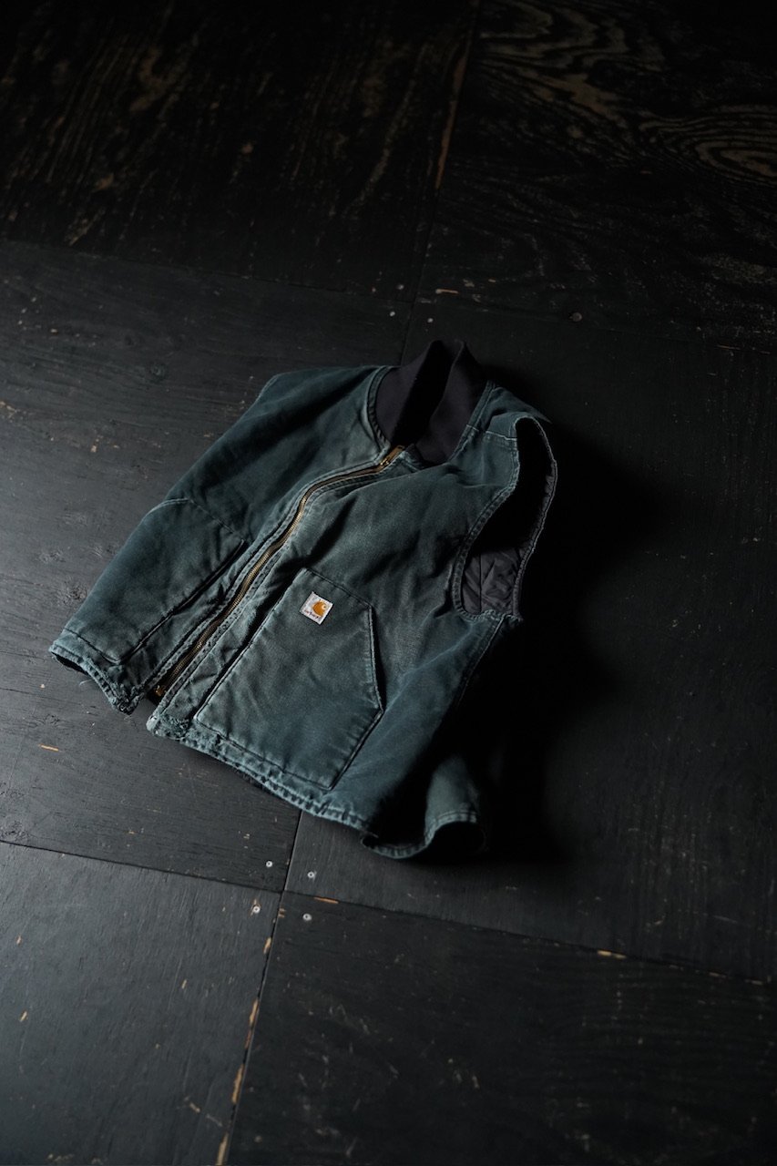 Boro Carhartt ベスト ブラックフェード Carhartt カーハートダックベスト フェードブラック