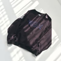 globule mag. × ugo Raglan Sleeve Crew Sweat Charcoal