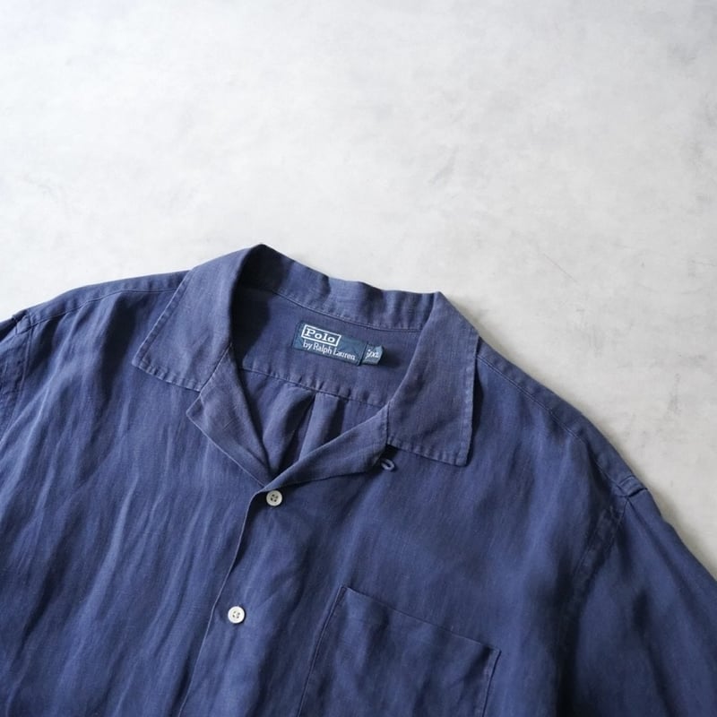 Polo Ralph Lauren Linen Silk Open Collar Shirt(