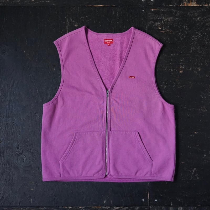Supreme 紫 ジップアップベスト Mサイズ Supreme Zip-up Sweat Vest (M made in Canada) |