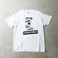 Yoshinori Kato × globule mag. Dual Hand Printed T-Shirt / No Facts