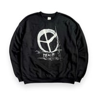 Yoshinori Kato × globule mag. Dual Hand Printed Crew Neck Shirt  - PEACE