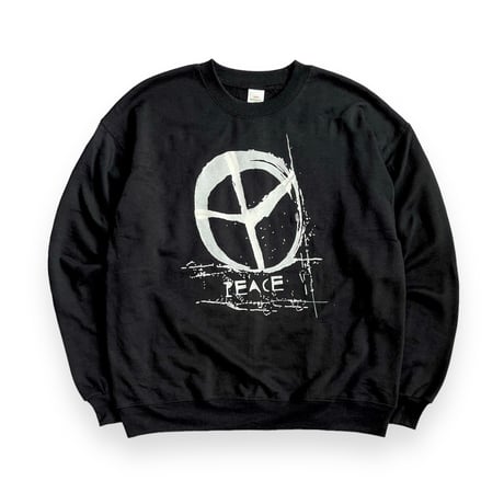 Yoshinori Kato × globule mag. Dual Hand Printed Crew Neck Shirt  - PEACE