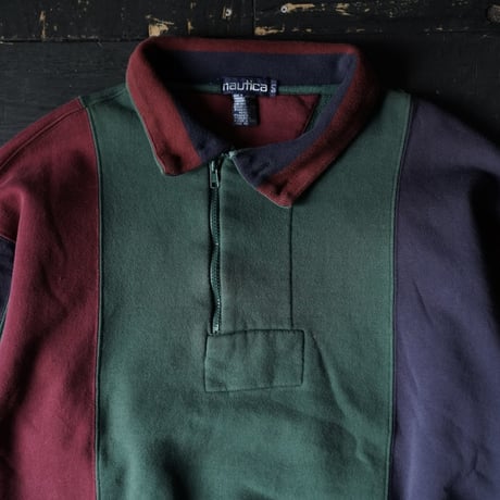 Nautica Half Zip Pullover Sweat (90-00s L )