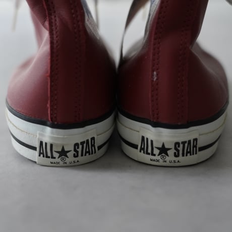 Converse All Star Hi Leather  (90s Red US9 1/2 Dead Stock)