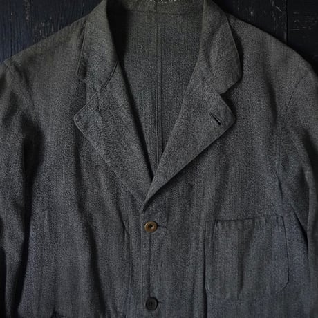 Euro Vintage Black Chambray Jacket (〜60s about S/M)