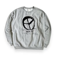 Yoshinori Kato × globule mag. Dual Hand Printed Crew Neck Shirt  - PEACE