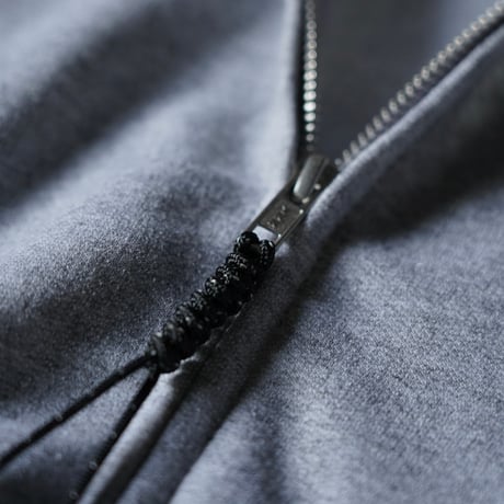gm. Emb. Zip Hoodie- Gray