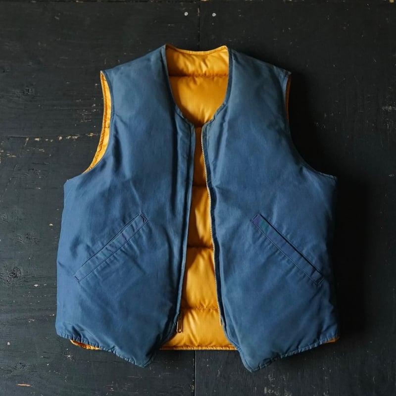 Eddie Bauer Reversible Down Vest (70s S) | glob